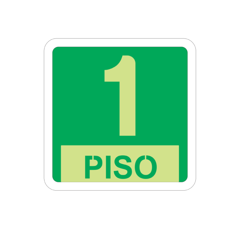 Indicador de piso de emergencia