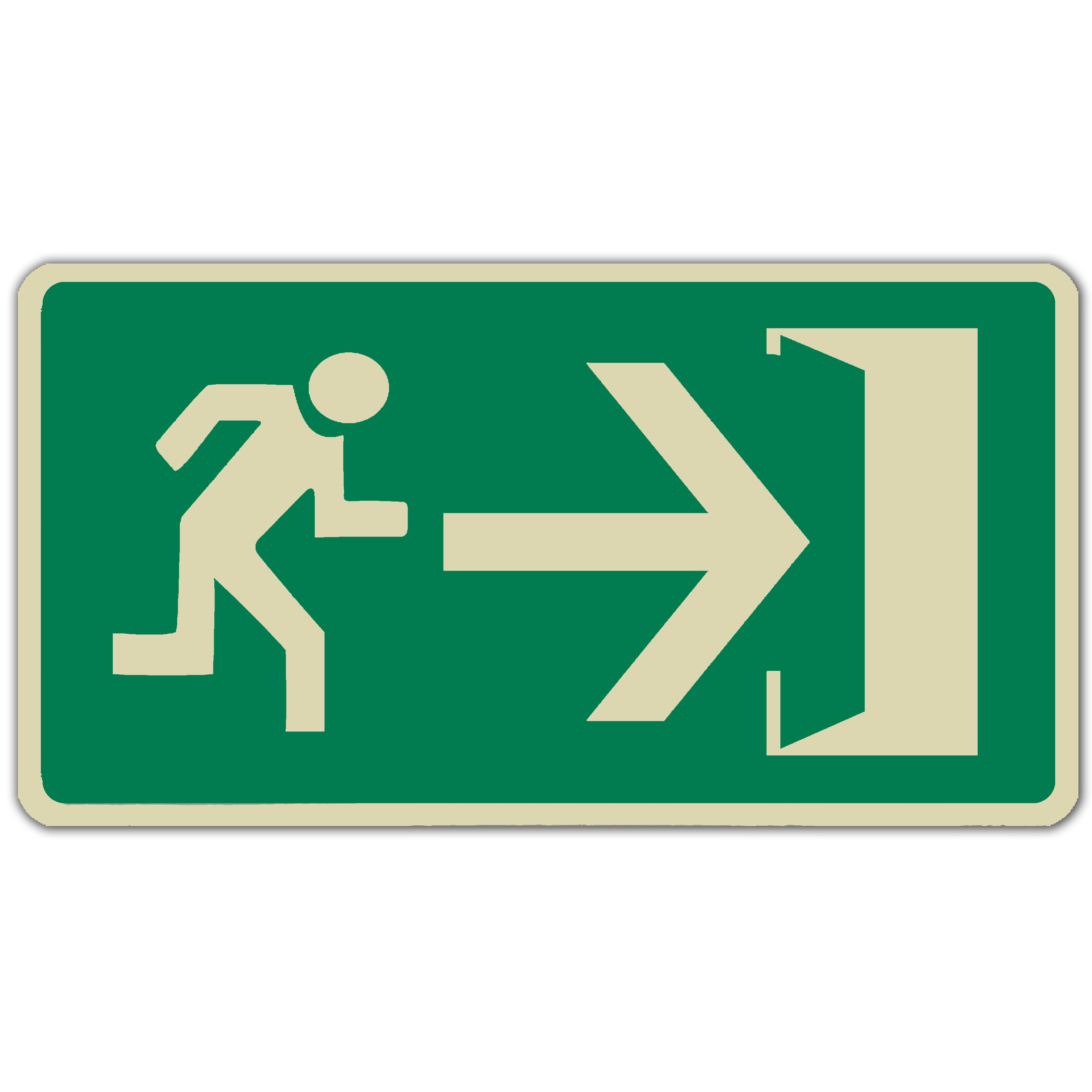 Ruta de evacuación derecha